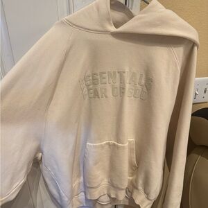 ESSENTIALS HOODIE CREAM XL
